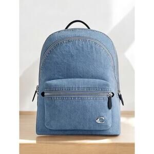 NWT Coach CR764 Charter Denim Large Backpack